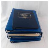 4 (Empty) Coin Binders and US Silver Eagles 1986 Collection Booklet