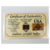 American Certified Bullion, .000571 of .999 oz