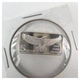 Monarch Precious Metals 5 Grams .999 Fine Silver Bar