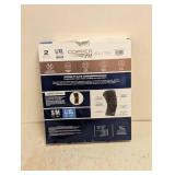 NEW COPPERFIT ELITE COMPRESSION KNEE SLEEVE L/XL 2PK