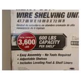 HYPER TOUGH 6-TIER CHROME HEAVY DUTY WIRE SHELVING UNIT