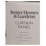 NEW BETTER HOMES & GARDENS CURTAIN PANEL GREEN VELVET