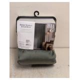 NEW BETTER HOMES & GARDENS CURTAIN PANEL GREEN VELVET