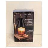 MIKASA HOME ACCENTS ADJUSTABLE HEIGHT CANDLE WARMER (BLACK)