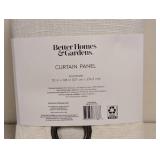 NEW BETTER HOMES & GARDENS CURTAIN PANEL VANILLA DREAM