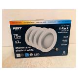 NEW FEIT ELECTRIC 75W 5-6” LED RECESSED DOWNLIGHTS 4PK