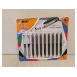 NEW BIC 4 COLOR BALL POINT PENS 10PK