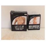 LIFT IT UP BACKLESS STRAPLESS PLUNGE BRA + NON-ADHESIVE BREAST PETALS