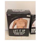 LIFT IT UP BACKLESS STRAPLESS PLUNGE BRA + NON-ADHESIVE BREAST PETALS