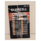 NEW DURACELL AA BATTERIES 40PK