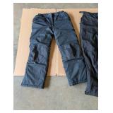 (3) PAIRS OF SNOWPANTS (2 BLACK + 1 BLUE)