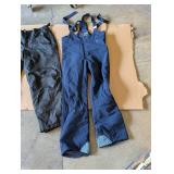 (3) PAIRS OF SNOWPANTS (2 BLACK + 1 BLUE)