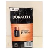 NEW DURACELL D BATTERIES 14PK