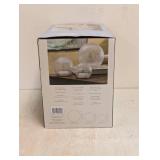 EVERGREEN LED GLASS SPHERES 3PK