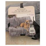 BRENTWOOD WATERPROOF PET BLANKET & FURNITURE PROTECTOR GRAY