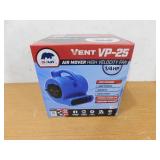 B-Air 1/4 HP Air Mover Blower Fan for Water Damage Restoration Carpet Dryer Floor Home and Plumbing Use in Blue