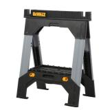 (2) DEWALT 33 in. H Metal Folding Sawhorse with Adjustable Legs