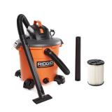 RIDGID 16 Gal. 5.0 Peak HP NXT Shop Vacuum Wet Dry Vac with General Debris Filter, Locking Hose and Attachments HD1640