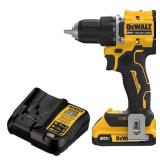 DEWALT Atomic 20V Lithium-Ion Cordless Compact 1/2 in. Drill/Driver Kit with 2.0Ah Battery and Charger