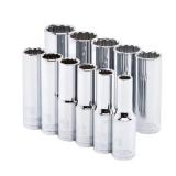 Husky 1/2 in. Drive Deep SAE Socket Set (11-Piece)