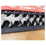 Milwaukee 144-Position Flex-Head Ratcheting Combination Wrench Set Metric (15-Piece)