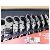 Milwaukee 144-Position Flex-Head Ratcheting Combination Wrench Set Metric (15-Piece)