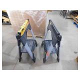 (2) DEWALT 33 in. H Metal Folding Sawhorse with Adjustable Legs