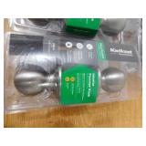 (5) Kwikset Polo Satin Nickel Hall/Closet Door Knob Featuring Microban Antimicrobial Technology