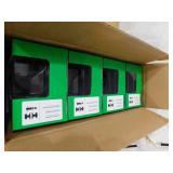 (4) Kwikset Pismo Round Matte Black Hall/Closet Door Knob Featuring Microban Antimicrobial Technology