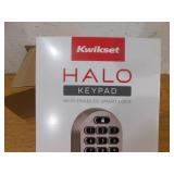 NEW - Kwikset HALO Satin Nickel Keypad WiFi Electronic Single-Cylinder Smart Lock Deadbolt featuring SmartKey Security