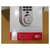 NEW - Kwikset HALO Satin Nickel Keypad WiFi Electronic Single-Cylinder Smart Lock Deadbolt featuring SmartKey Security