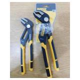 (2) DEWALT V-Groove Jaw Pushlock Plier