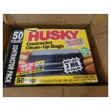 Husky 42 Gal. Heavy-Duty Contractor Clean-Up Bags with 20% PCR (50-Count)