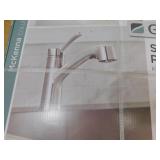 New Glacier Bay McKenna Single Handle Pull Out Sprayer Kitchen Faucet in Stainless Steel with Turbo Spray and FastMount