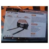 Landhoner Skid Steer Hydraulic Pallet Forks 42"