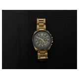 Michael Kors Oversized Brecken Gold-Tone Watch (USED, Needs Cleaning And Repairs. Missing A Knob. Maybe Needs Battery)