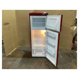 Galanz 22 in. 7.6 cu. ft. Retro Top Freezer Refrigerator, Hot Rod Red Model # GLRF76TMRDER2