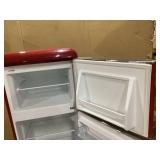 Galanz 22 in. 7.6 cu. ft. Retro Top Freezer Refrigerator, Hot Rod Red Model # GLRF76TMRDER2