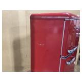 Galanz 22 in. 7.6 cu. ft. Retro Top Freezer Refrigerator, Hot Rod Red Model # GLRF76TMRDER2