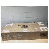 COSTWAY Electric Fireplace TV Stand for TVs Up to 55 Inches, 18-Inch Fireplace Insert with Remote, Overheat Protection, 48-Inch Wooden Media Entertainment Center with Adjustable Shelves, White