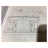 COSTWAY Electric Fireplace TV Stand for TVs Up to 55 Inches, 18-Inch Fireplace Insert with Remote, Overheat Protection, 48-Inch Wooden Media Entertainment Center with Adjustable Shelves, White