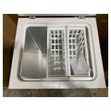 Vissani 5.0 cu. ft. Manual Defrost Chest Freezer with LED Light in White Model # HMCF5W5 (Transit Damage, See Photos)