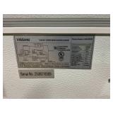 Vissani 5.0 cu. ft. Manual Defrost Chest Freezer with LED Light in White Model # HMCF5W5 (Transit Damage, See Photos)