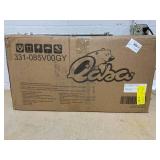 Qaba Toddler Slide with Climber, Basketball Hoop and Ball, Indoor Kids Slide with Giraffe Design, Freestanding Playground Equipment for Age 1-3 Years, Gray