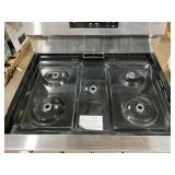 Maytag 30 in. 5-Burner Freestanding Gas Range in Stainless Steel with Power Burner Model # MFGS4030RS0 (Missing 5-Burners, Minor Transit Damage Please See Photos Of Back)