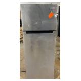 Vissani 7.2 cu. ft. Top Freezer Refrigerator in Fingerprint Resistant Stainless Steel Look Model # MDTF7SSES4 (Transit Damage, See Photos)