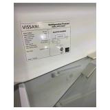 Vissani 7.2 cu. ft. Top Freezer Refrigerator in Fingerprint Resistant Stainless Steel Look Model # MDTF7SSES4 (Transit Damage, See Photos)