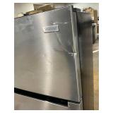 Vissani 7.2 cu. ft. Top Freezer Refrigerator in Fingerprint Resistant Stainless Steel Look Model # MDTF7SSES4 (Transit Damage, See Photos)