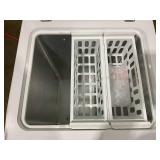 Vissani 5.0 cu. ft. Manual Defrost Chest Freezer with LED Light in White Model # HMCF5W5 (Transit Damage, SEE PHOTOS)