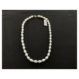MCYS Cultured Freshwater Pearl Necklace (Clasp Needs Cleaning)